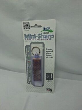 DMT Mini-Sharp Keychain Sized Diamond Knife Sharpener Fine Grit 5 ⅝"